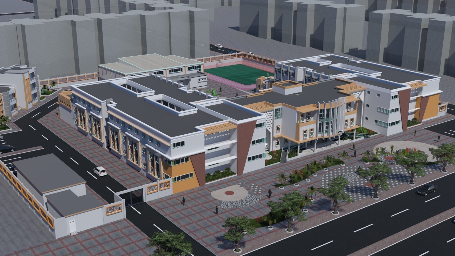 High School in Guezzam 3D model_15