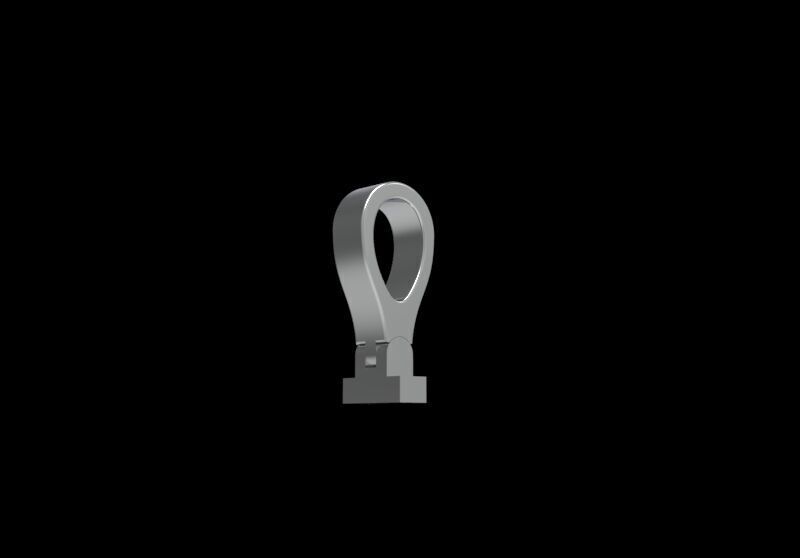 Articulated Bail for Pendant 3D print model_6