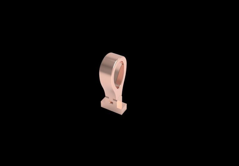 Articulated Bail for Pendant 3D print model_4