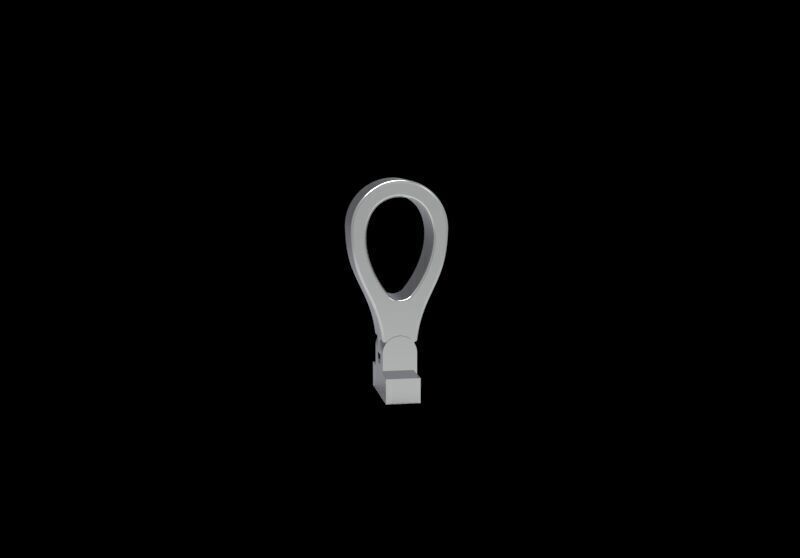 Articulated Bail for Pendant 3D print model_5