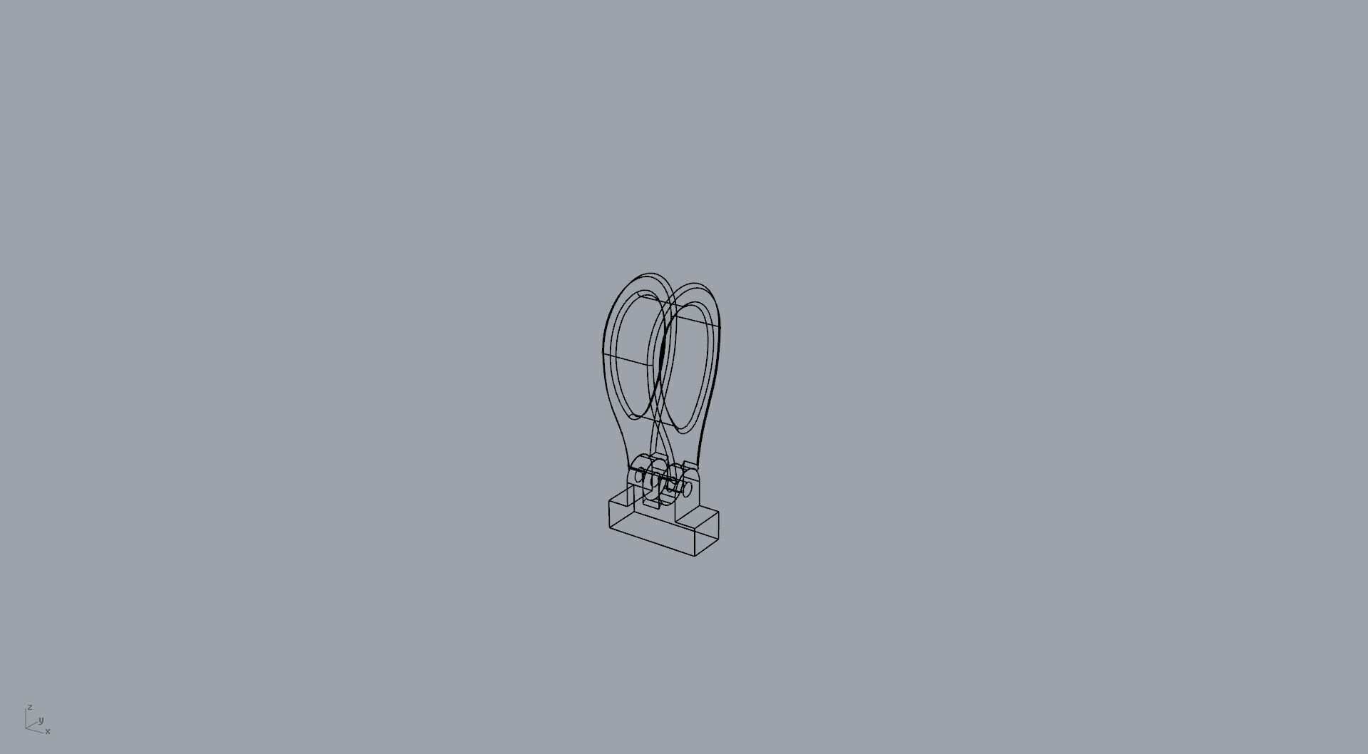 Articulated Bail for Pendant 3D print model_11