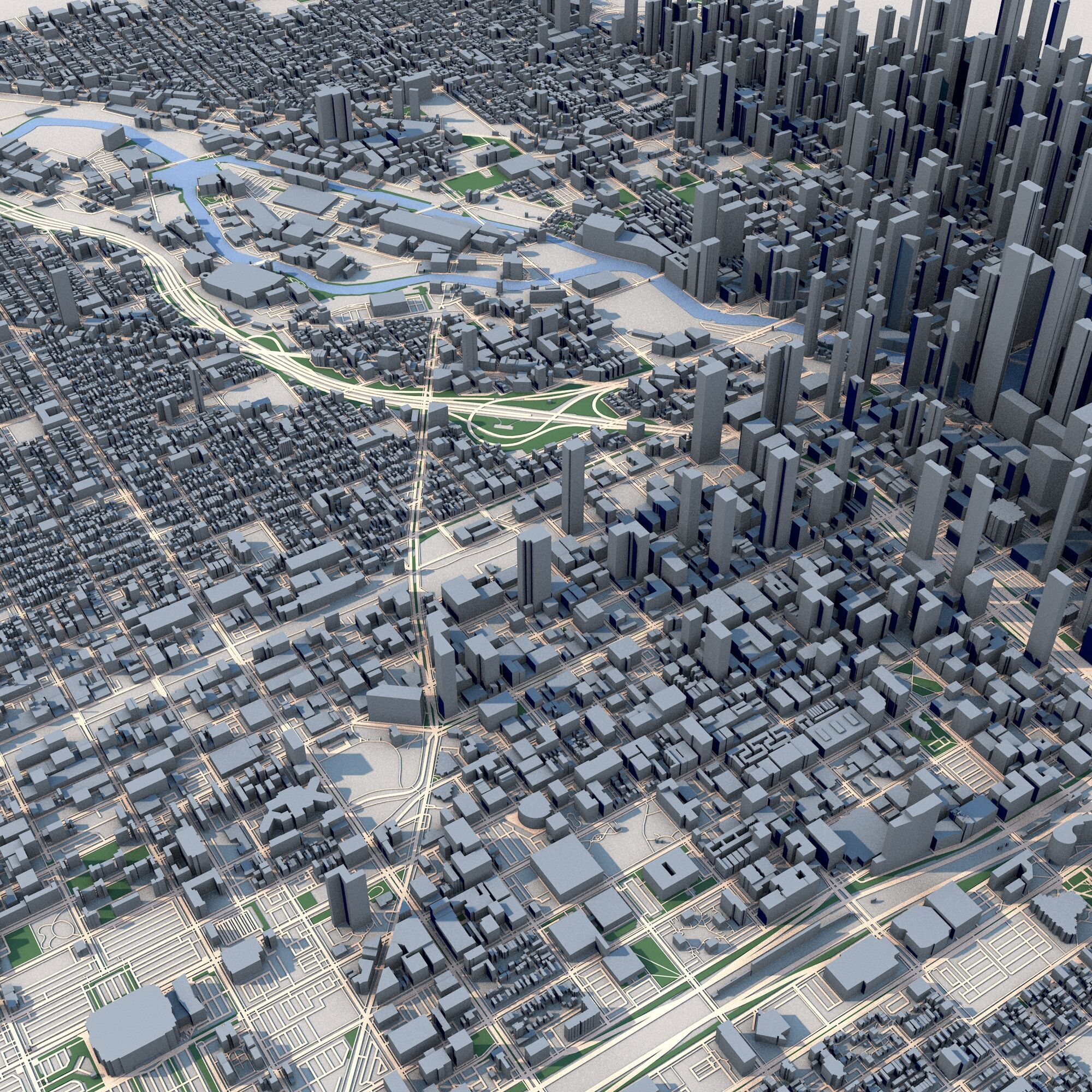 Chicago City United States 3D model_8