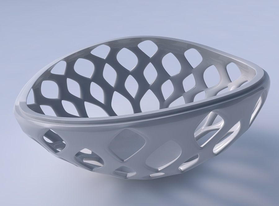 Bowl seed shell with smooth beveled cuts and extruded top squ... 3D print model_3