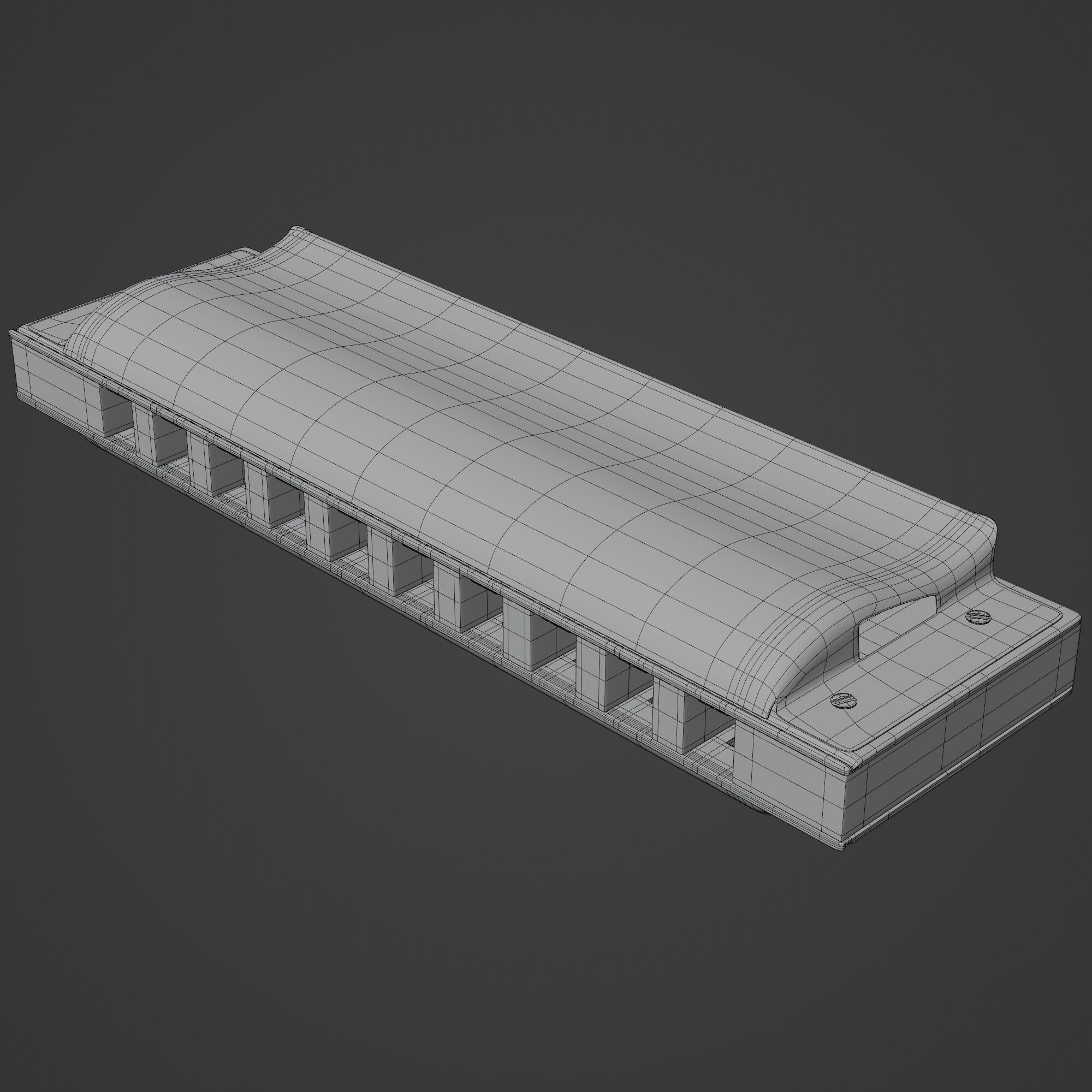 Harmonica 3D model_8