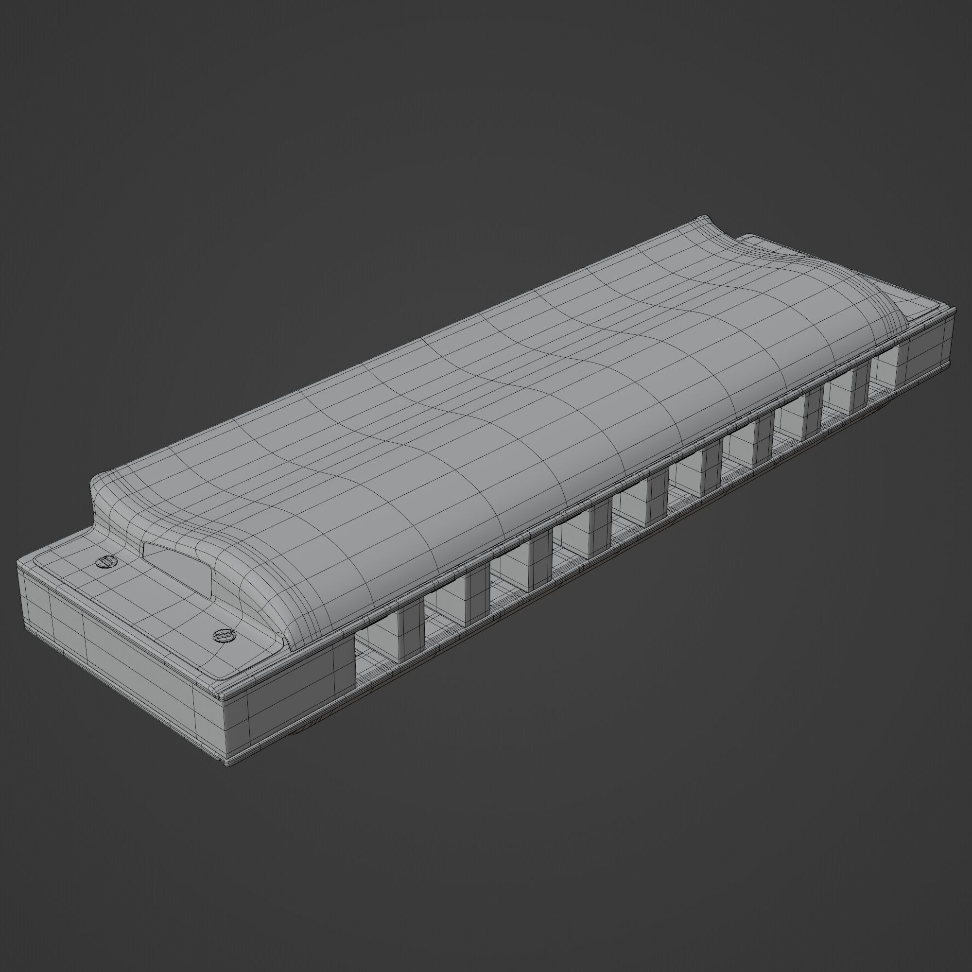 Harmonica 3D model_10