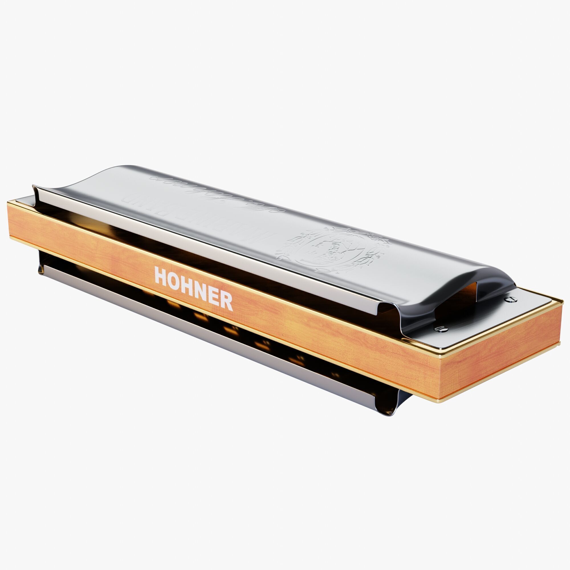 Harmonica 3D model_4