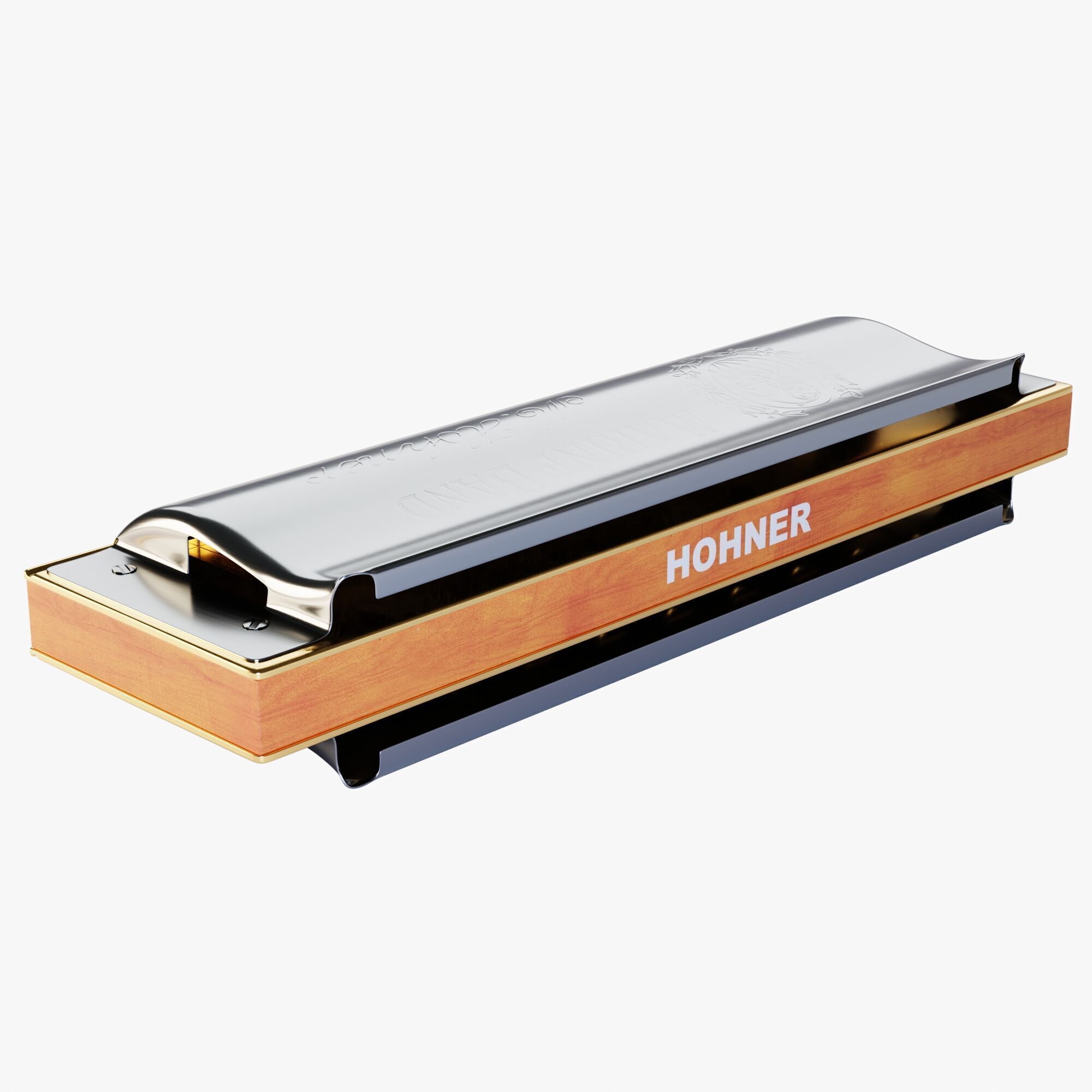 Harmonica 3D model_6
