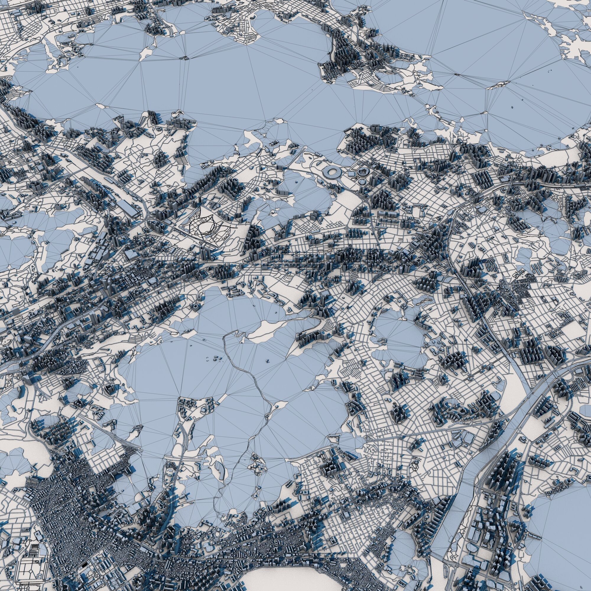 Busan City South Korea 3D model_6