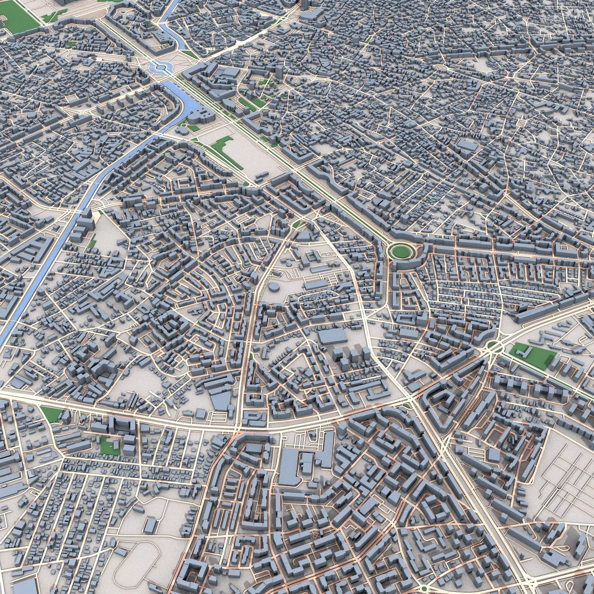 Bucuresti City Romania 3D model_0