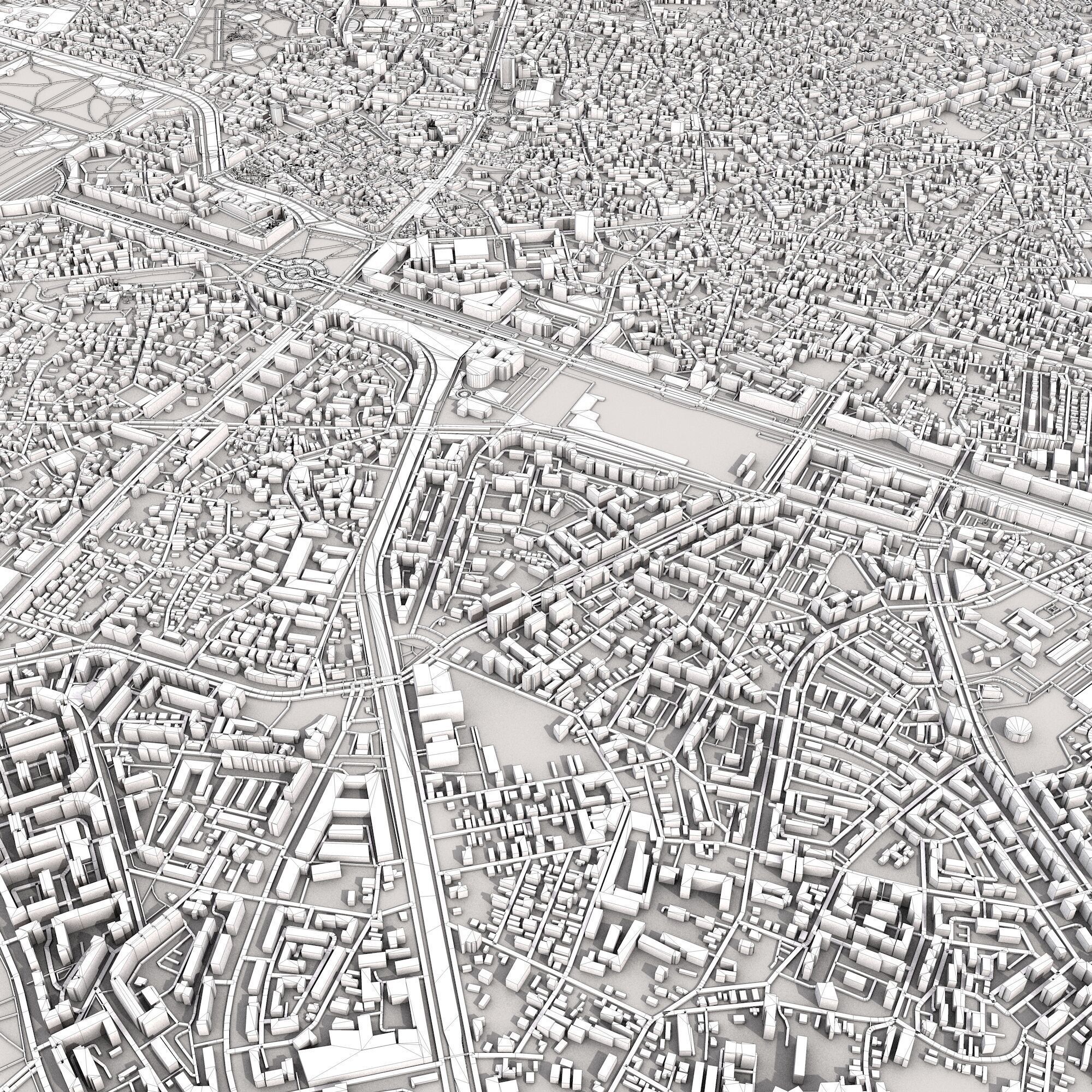 Bucuresti City Romania 3D model_8