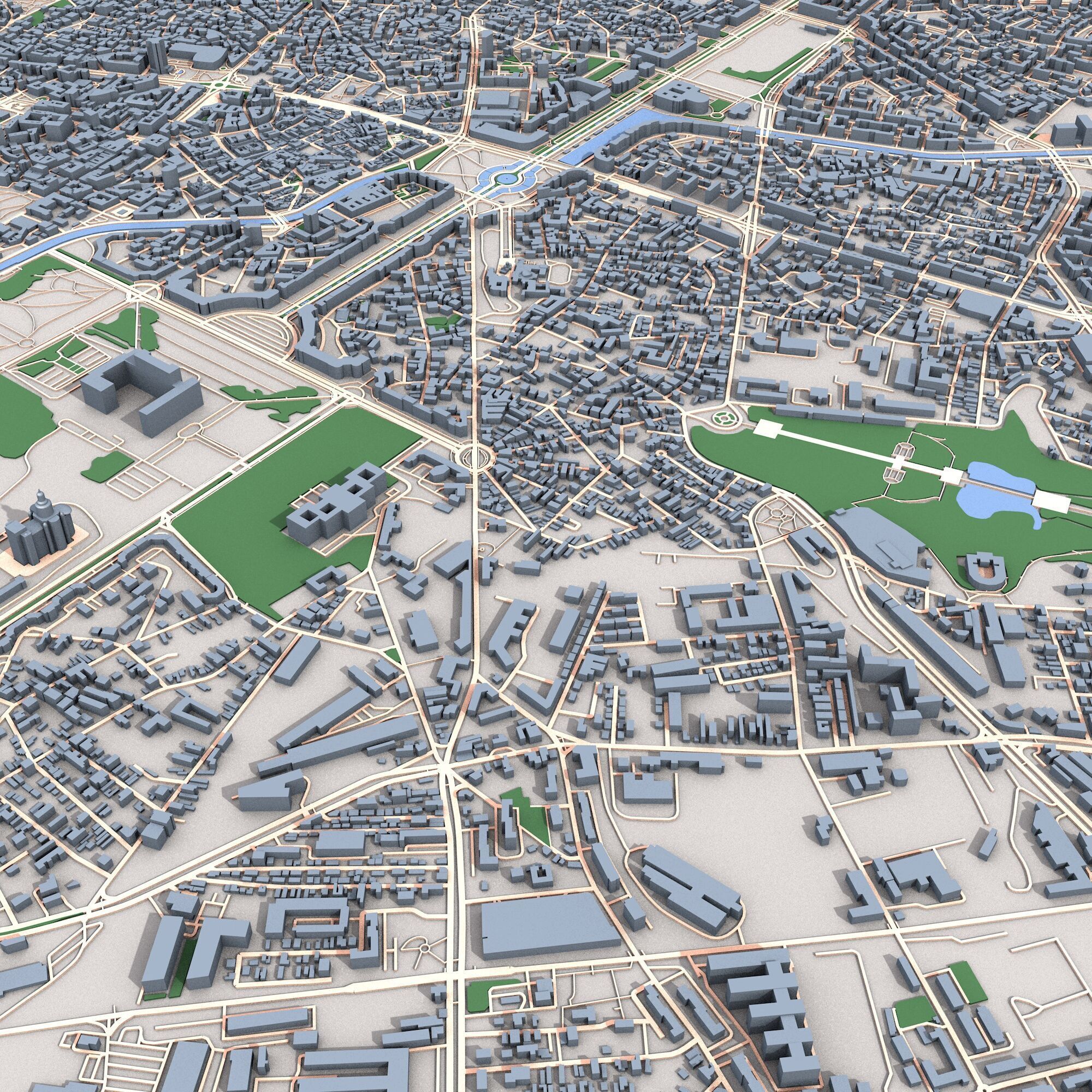 Bucuresti City Romania 3D model_7