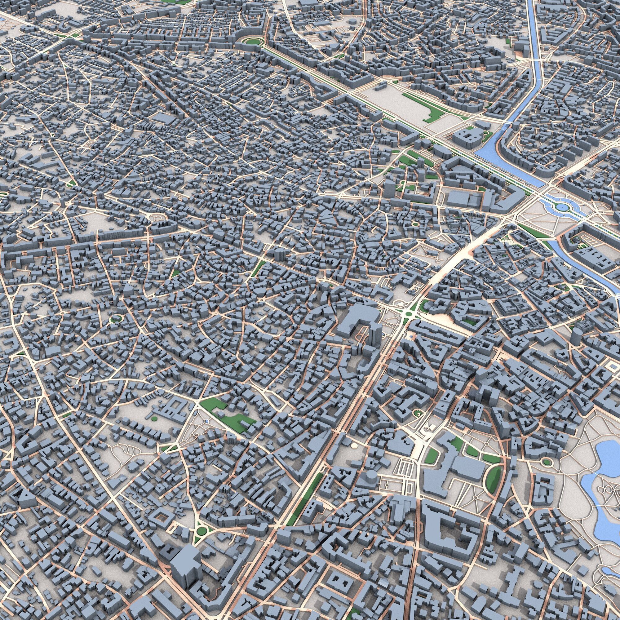 Bucuresti City Romania 3D model_5