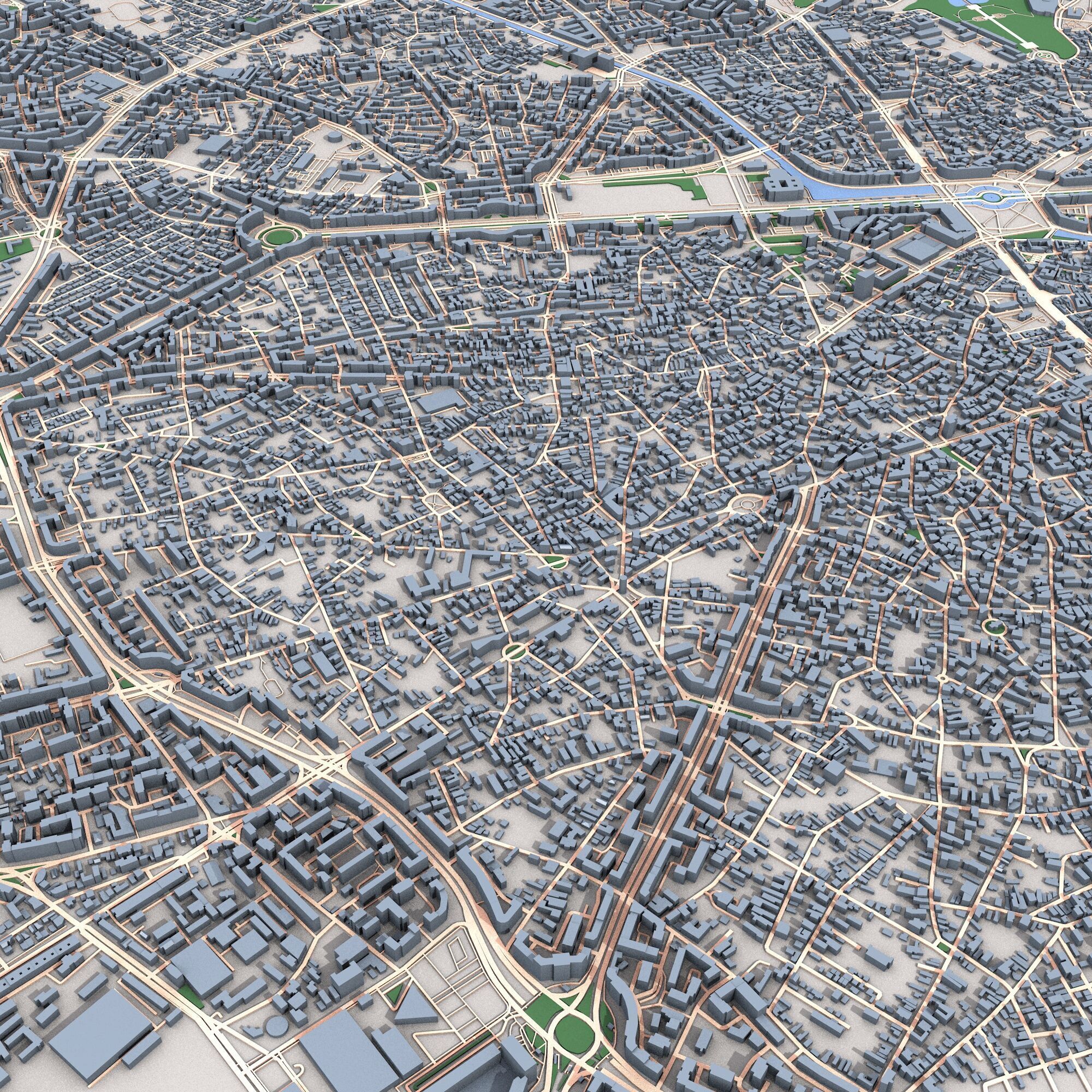Bucuresti City Romania 3D model_4