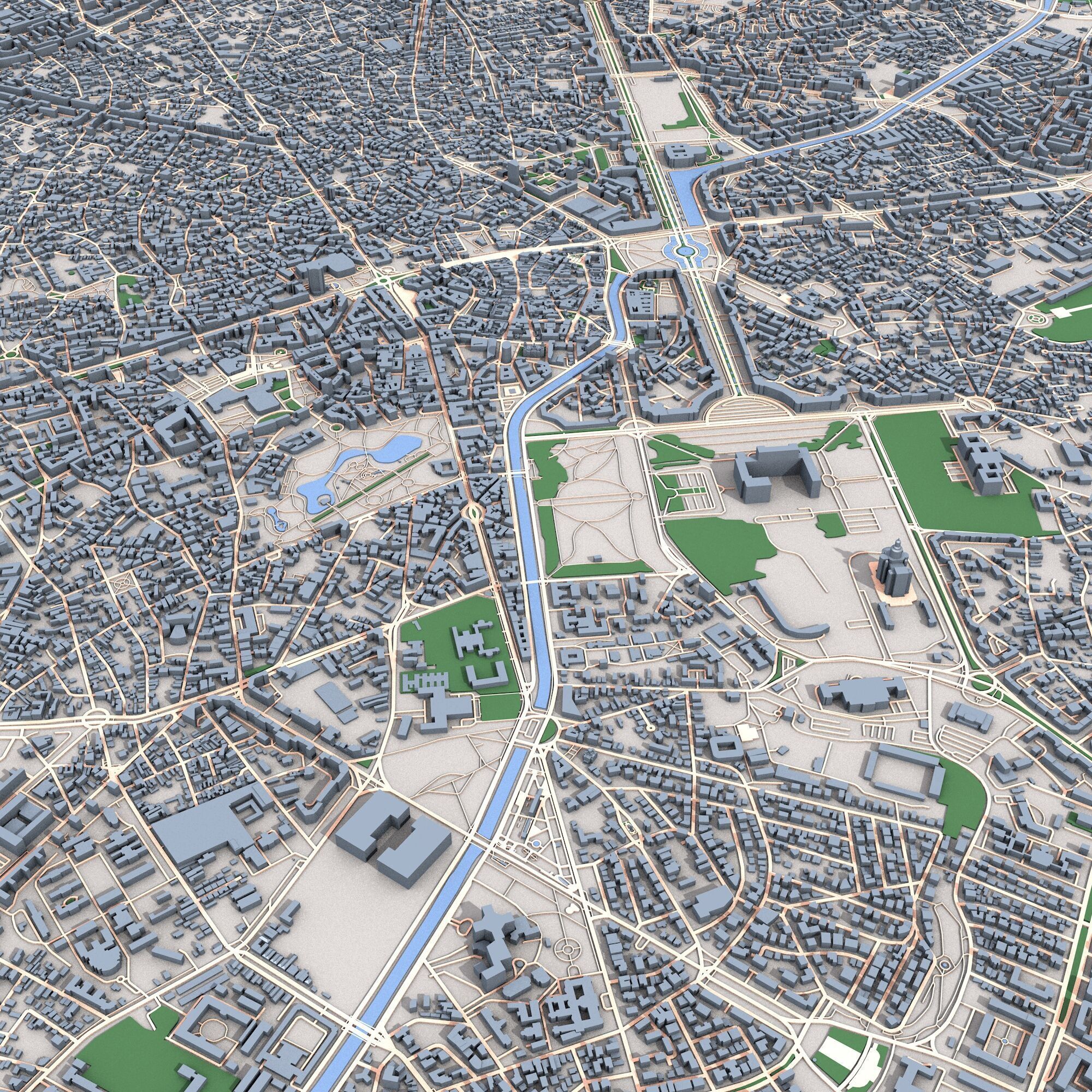 Bucuresti City Romania 3D model_6