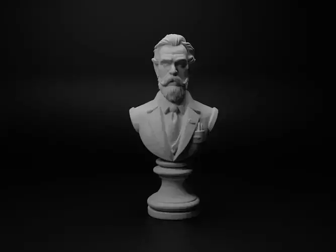Lawyer Bust Chess 3D print model