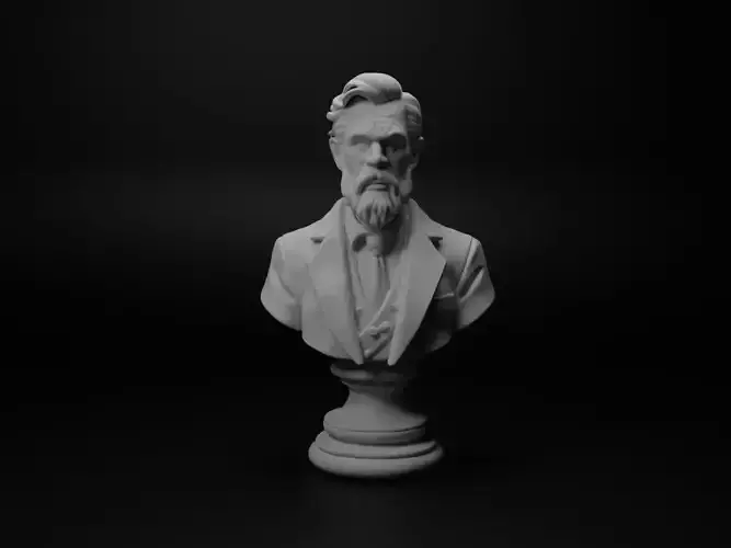 Lawyer Bust Chess 3D print model