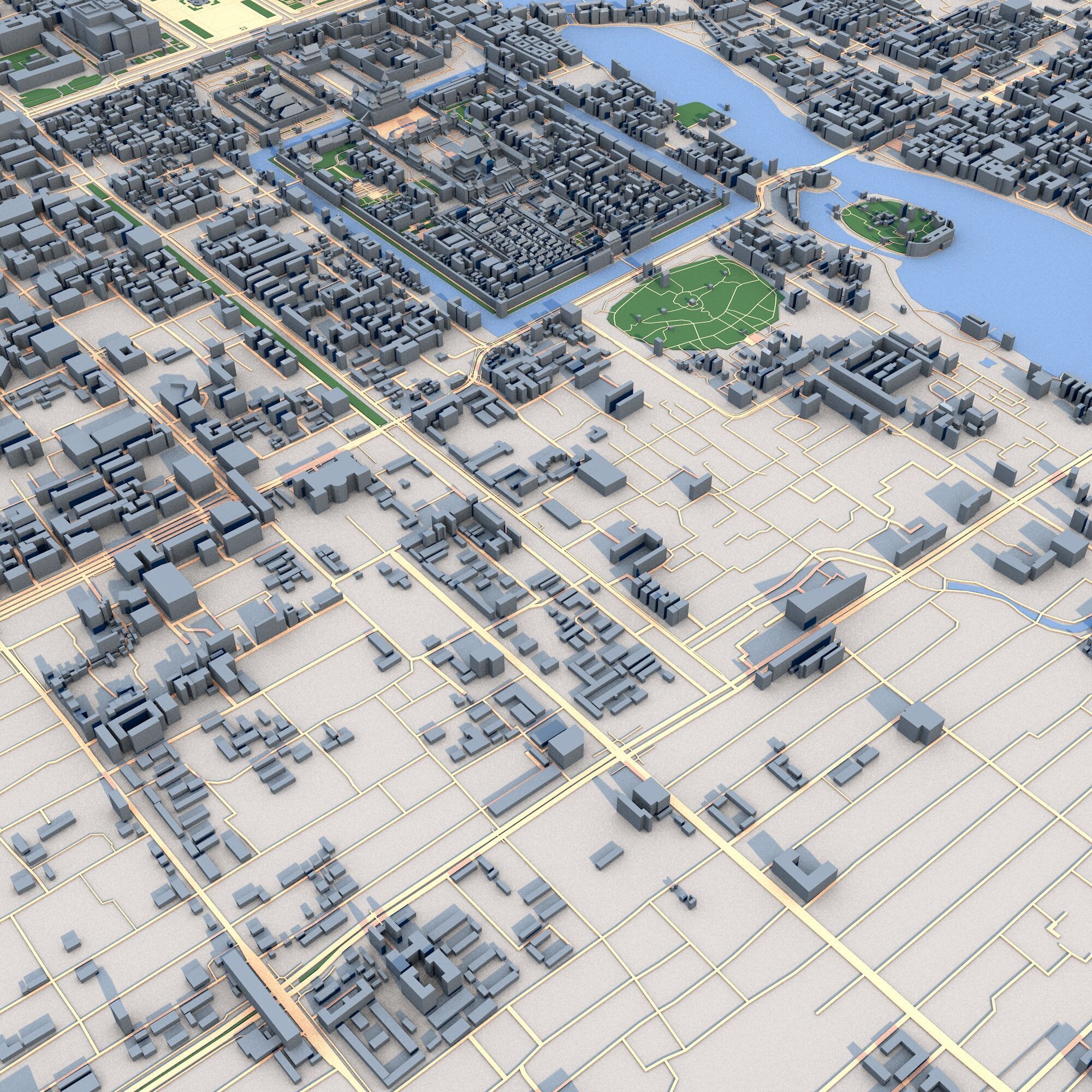 Beijing City China 3D model_5