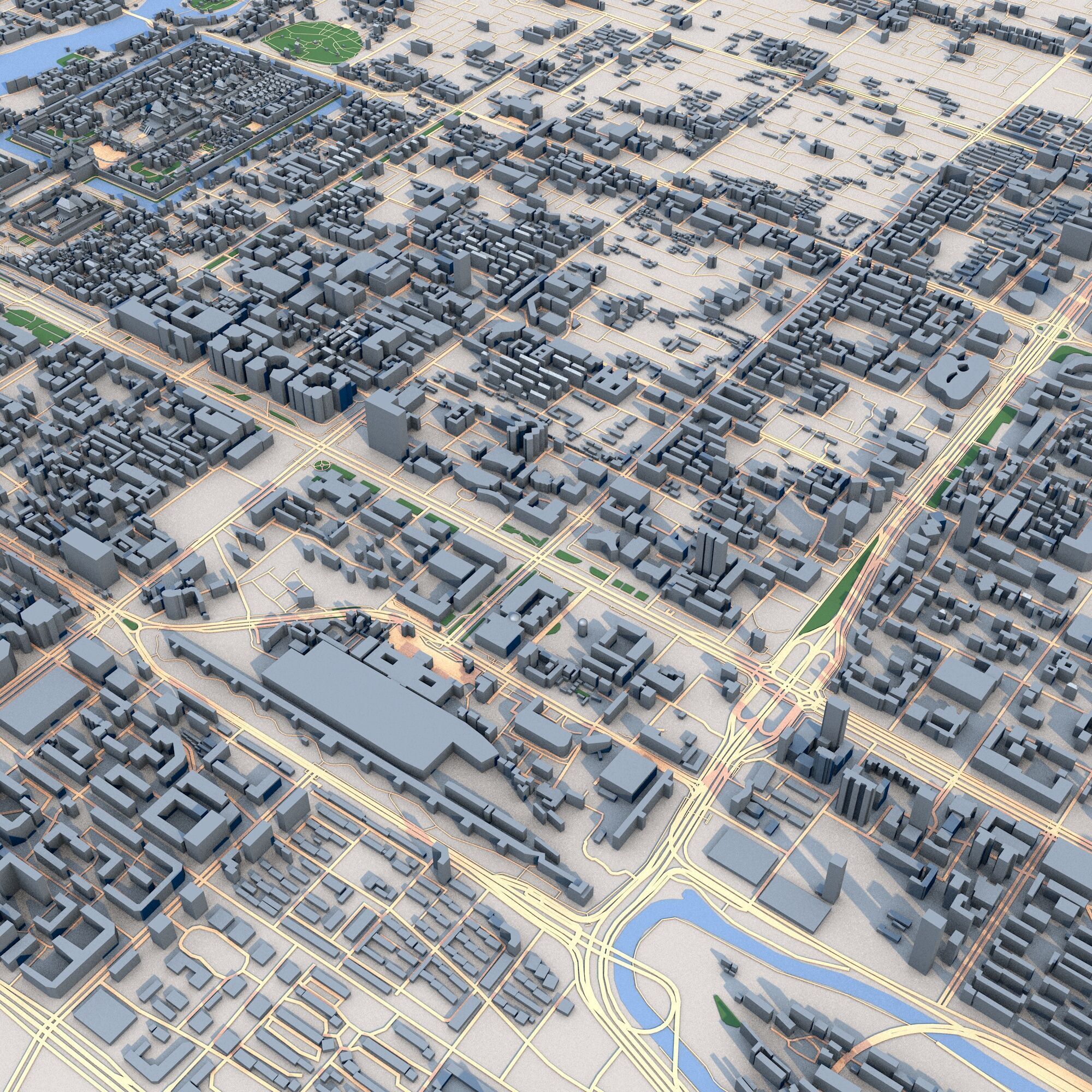 Beijing City China 3D model_3