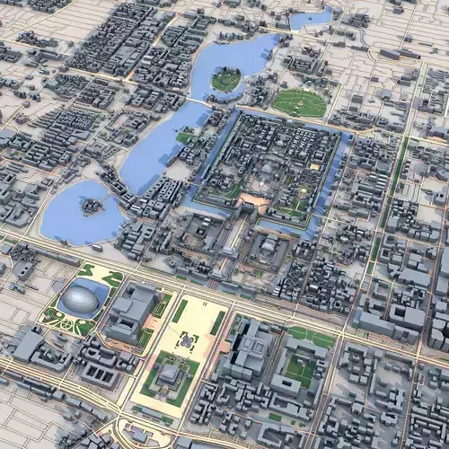 Beijing City China 3D model