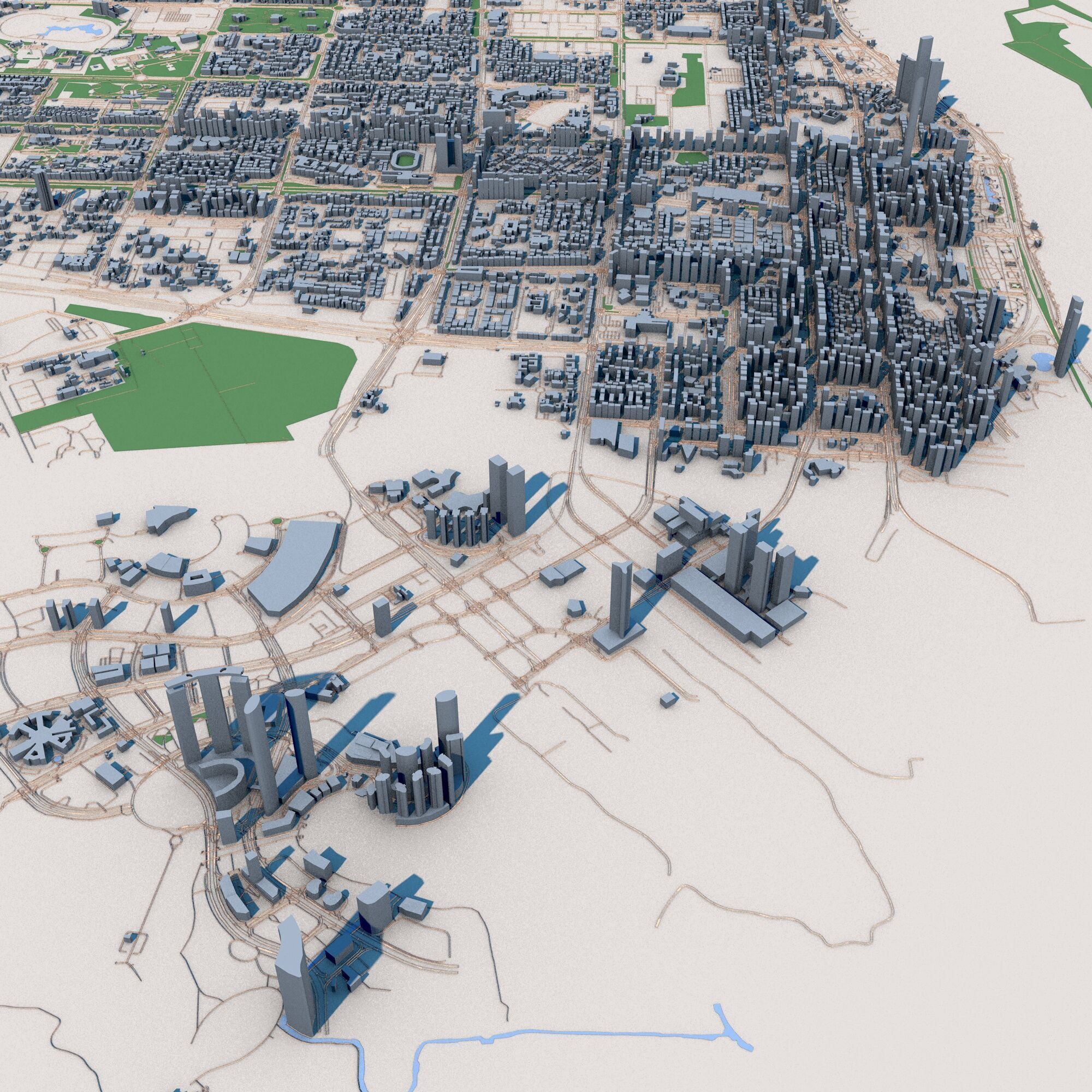 Abu Dhabi City United Arab Emirates 3D model_10