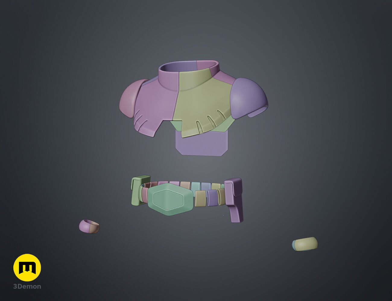 Gundam Aina Armor 3D print model_3