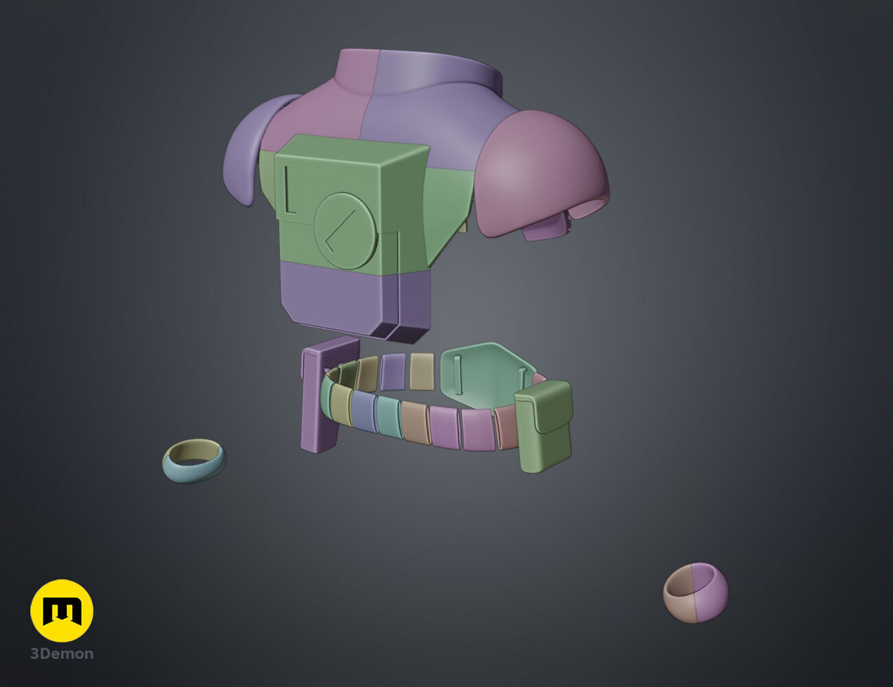 Gundam Aina Armor 3D print model_6