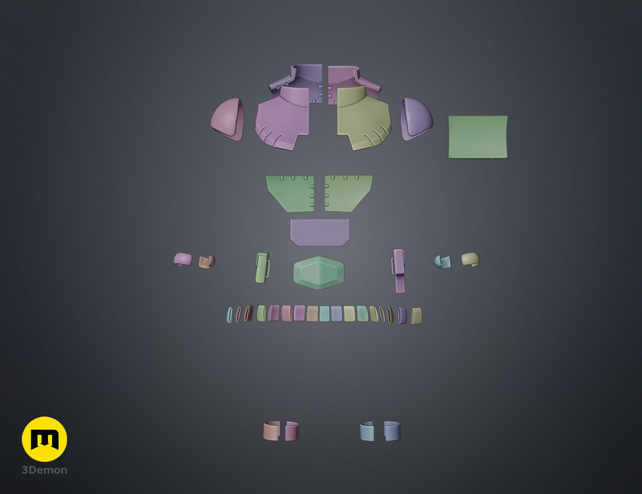 Gundam Aina Armor 3D print model_8