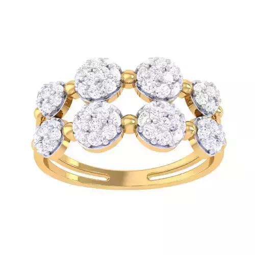 Printable 3D jewelry model of Lady diamond ring