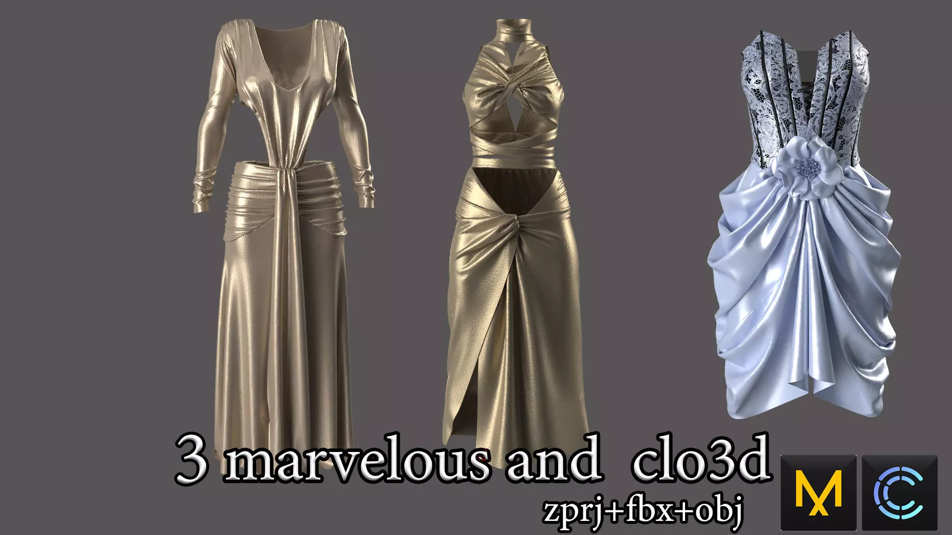 game clothes at marvelous designer 3D model