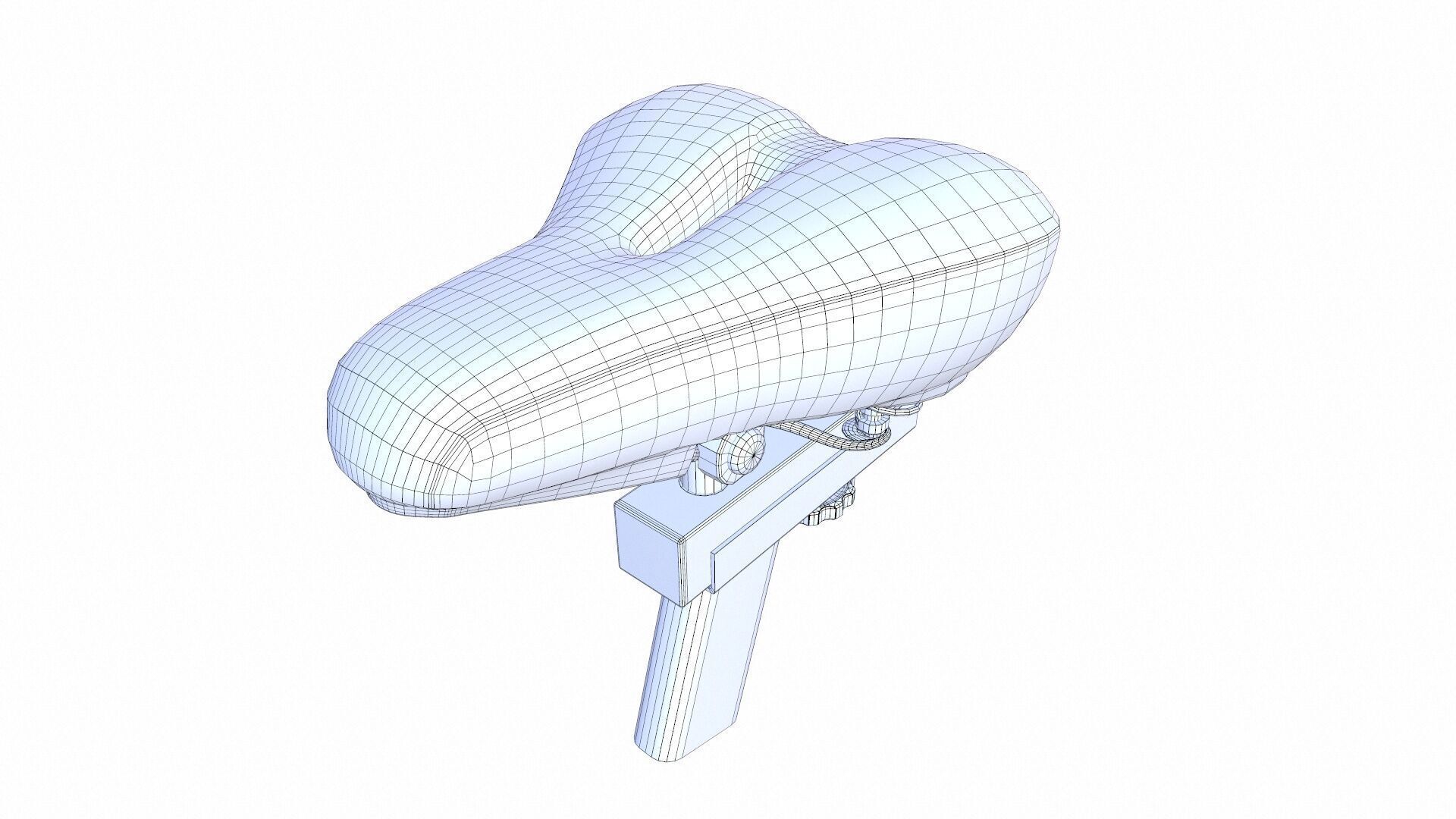 Bicycle Seat Low-poly 3D model_12