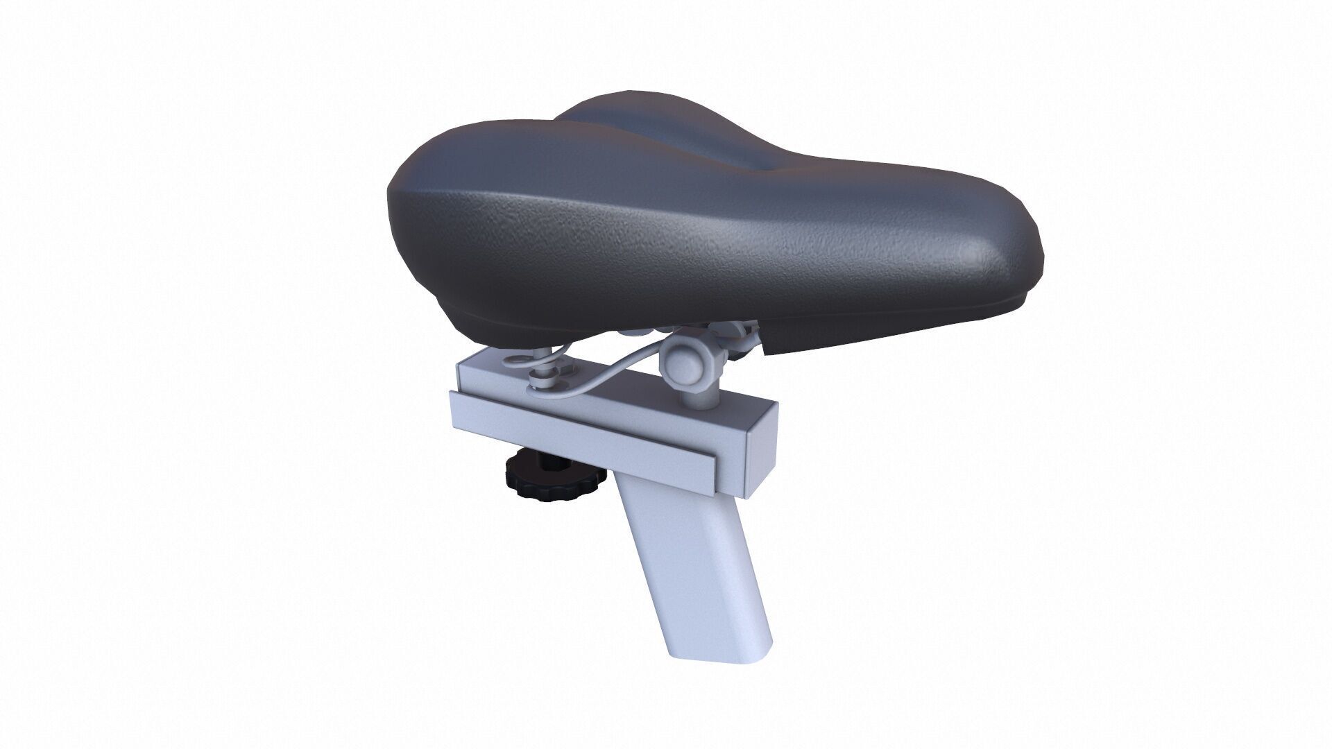Bicycle Seat Low-poly 3D model_6