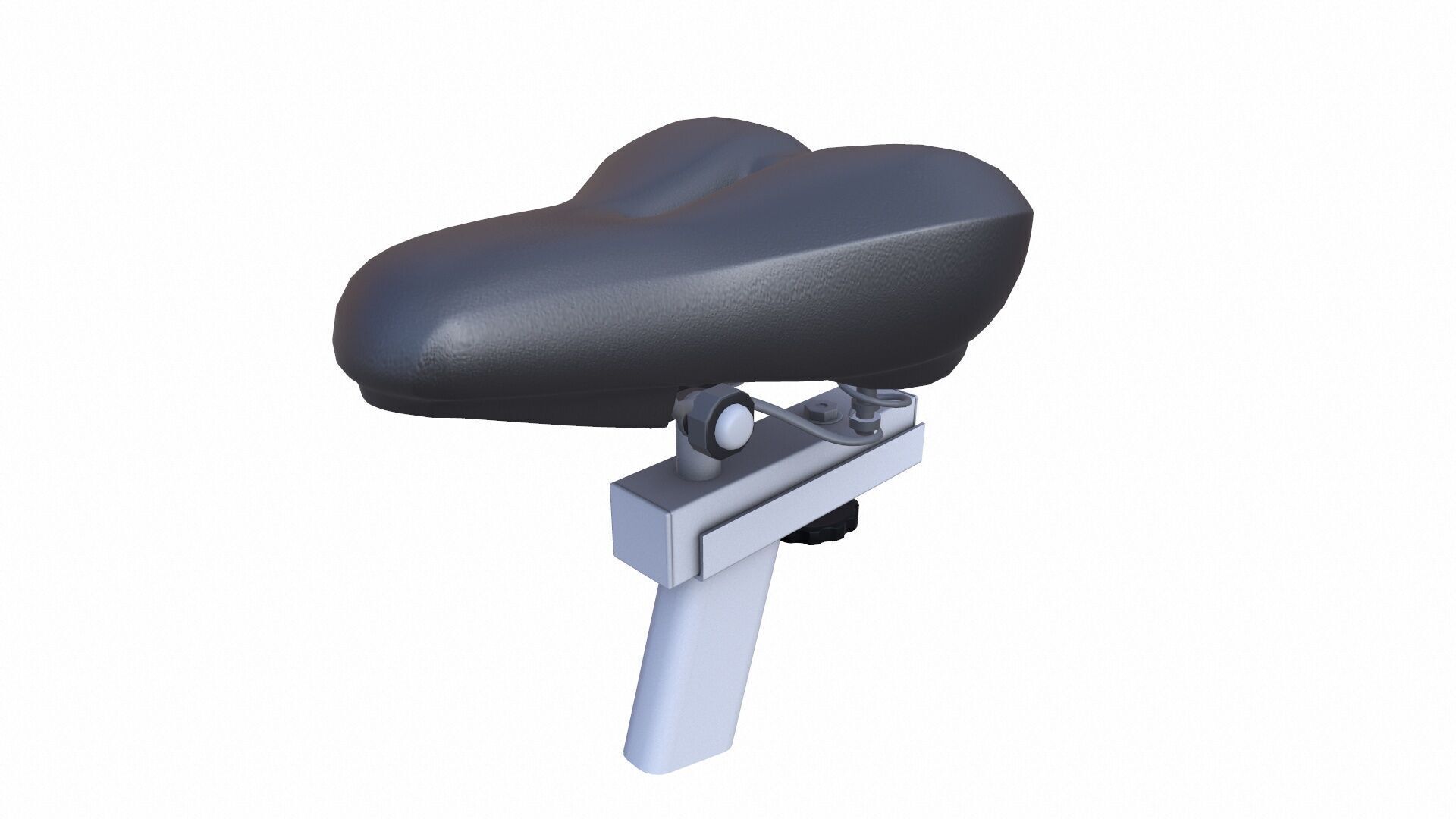 Bicycle Seat Low-poly 3D model_8