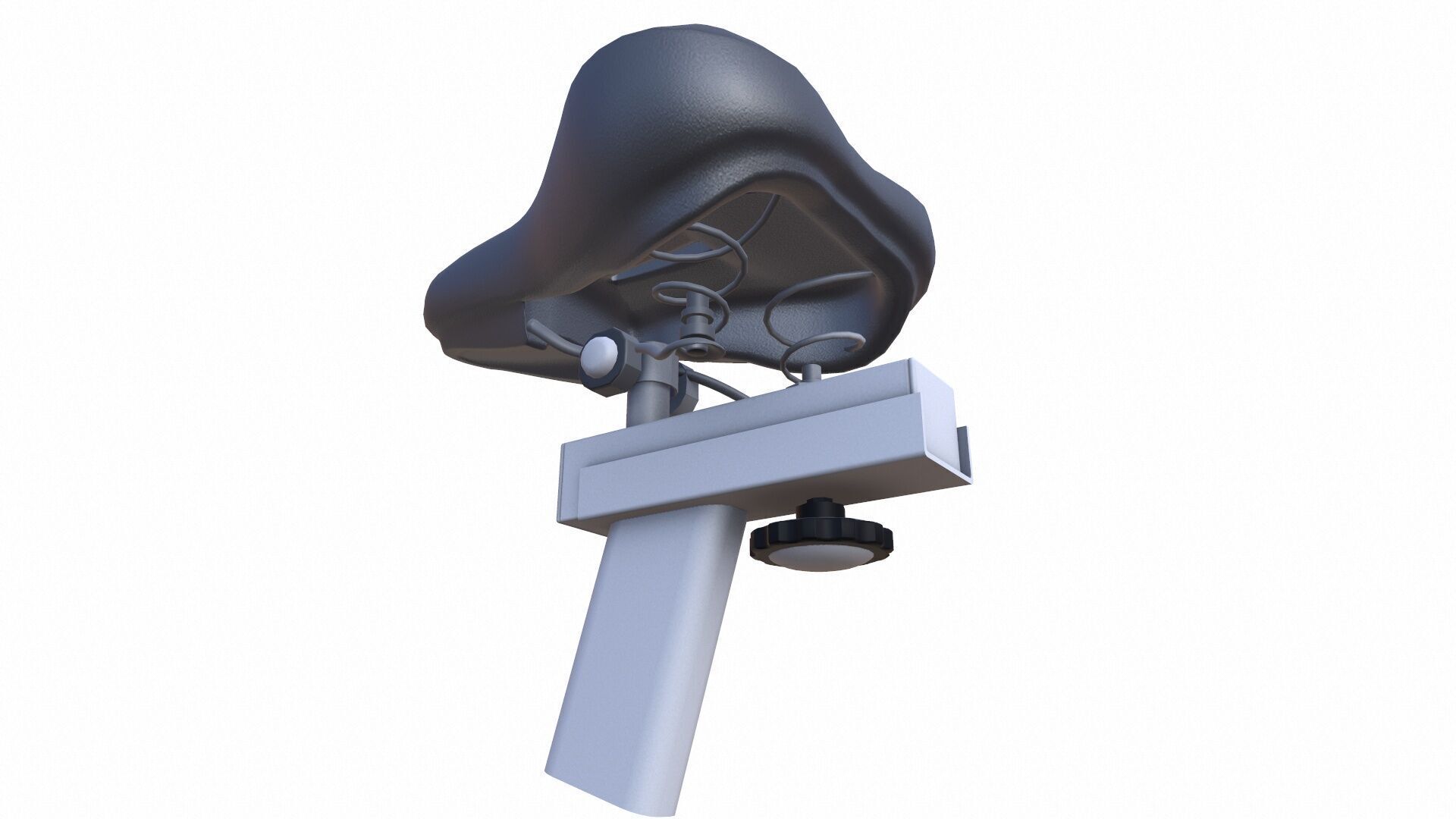 Bicycle Seat Low-poly 3D model_9