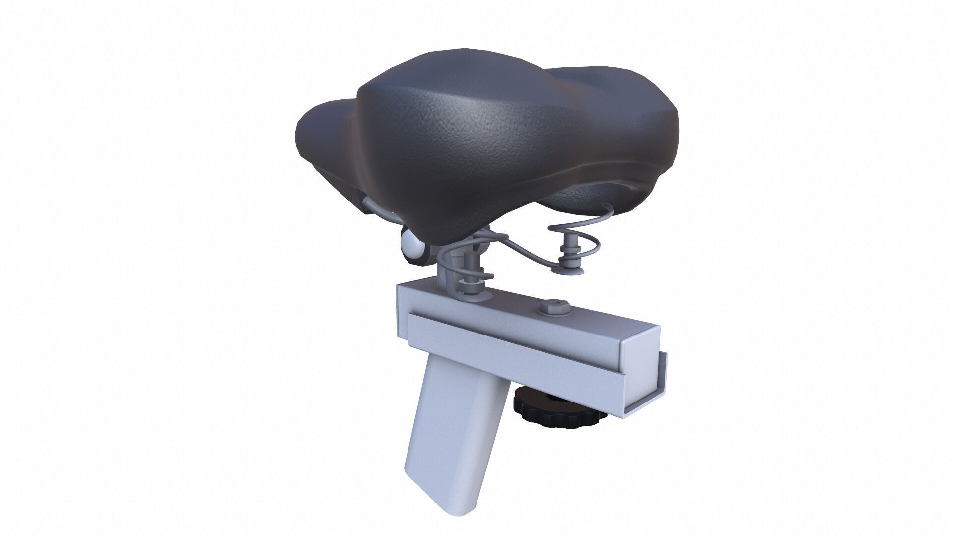 Bicycle Seat Low-poly 3D model_2