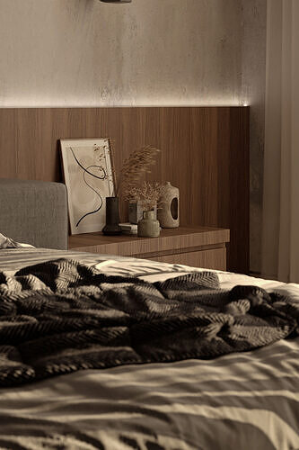 Bedrom Scene in 3Ds max  3D model