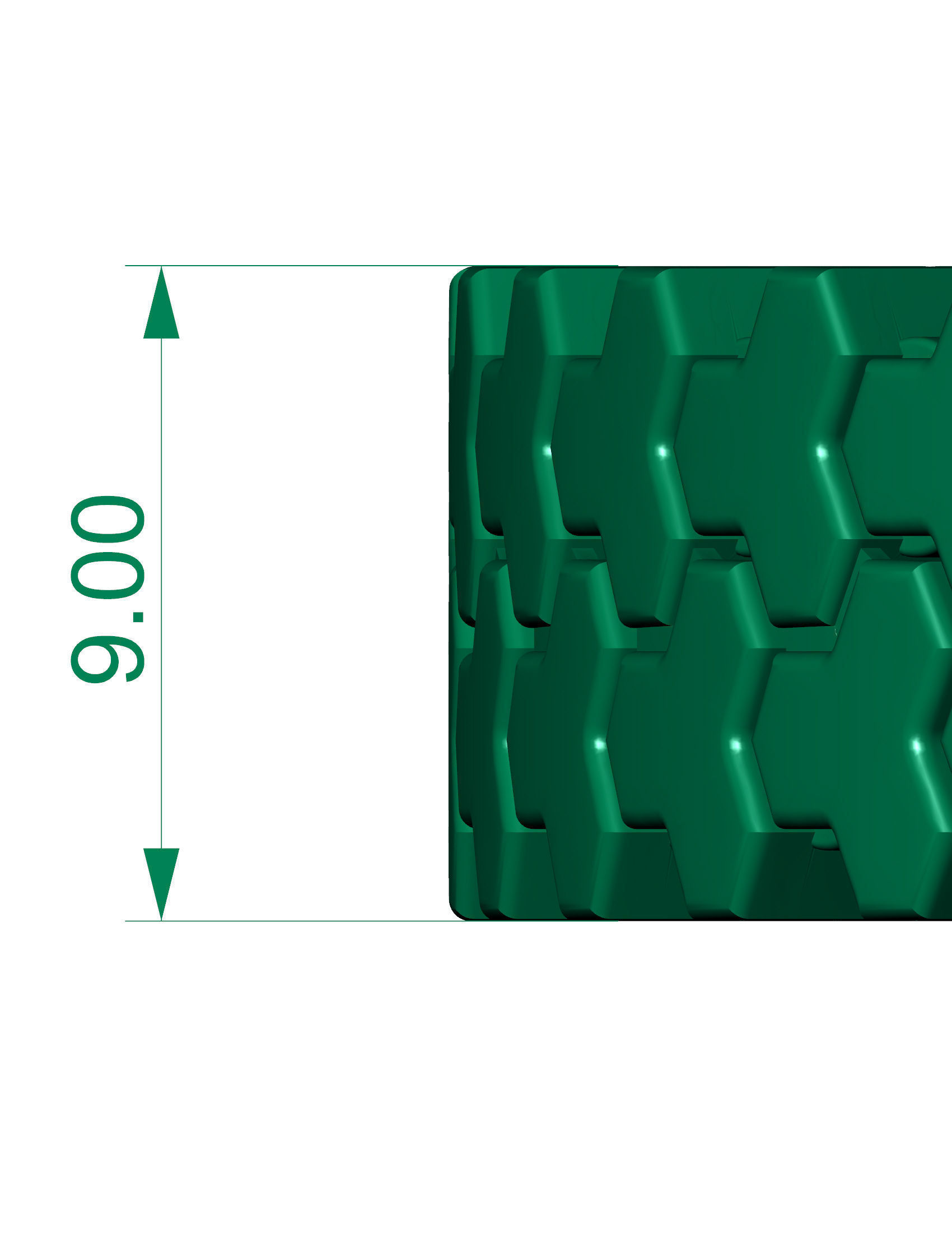 5 Size 2 Row Armor Strick Full Bracelet ready to print  3D Model Collection_3