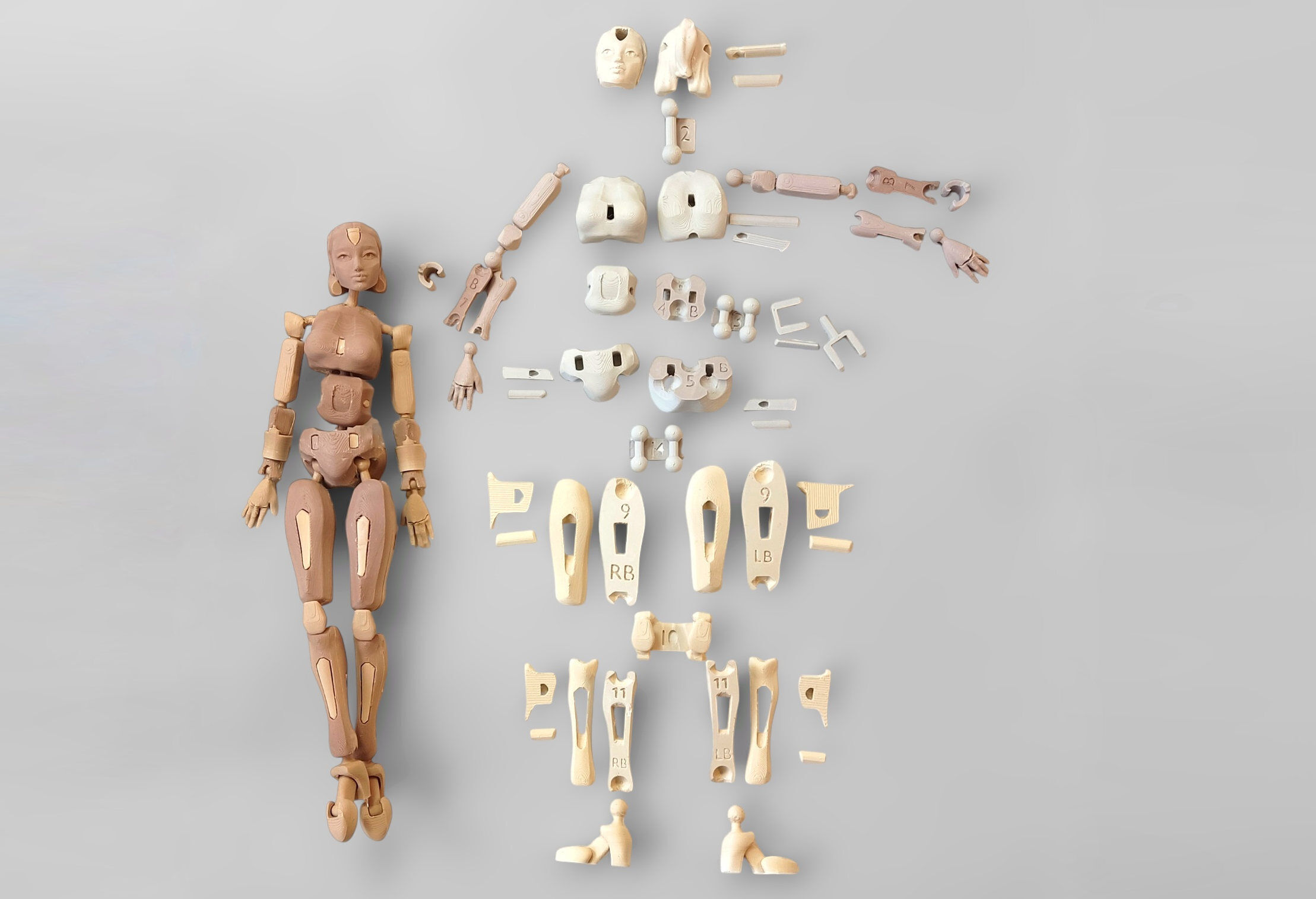 Nexa - Action figure 3D print model_7