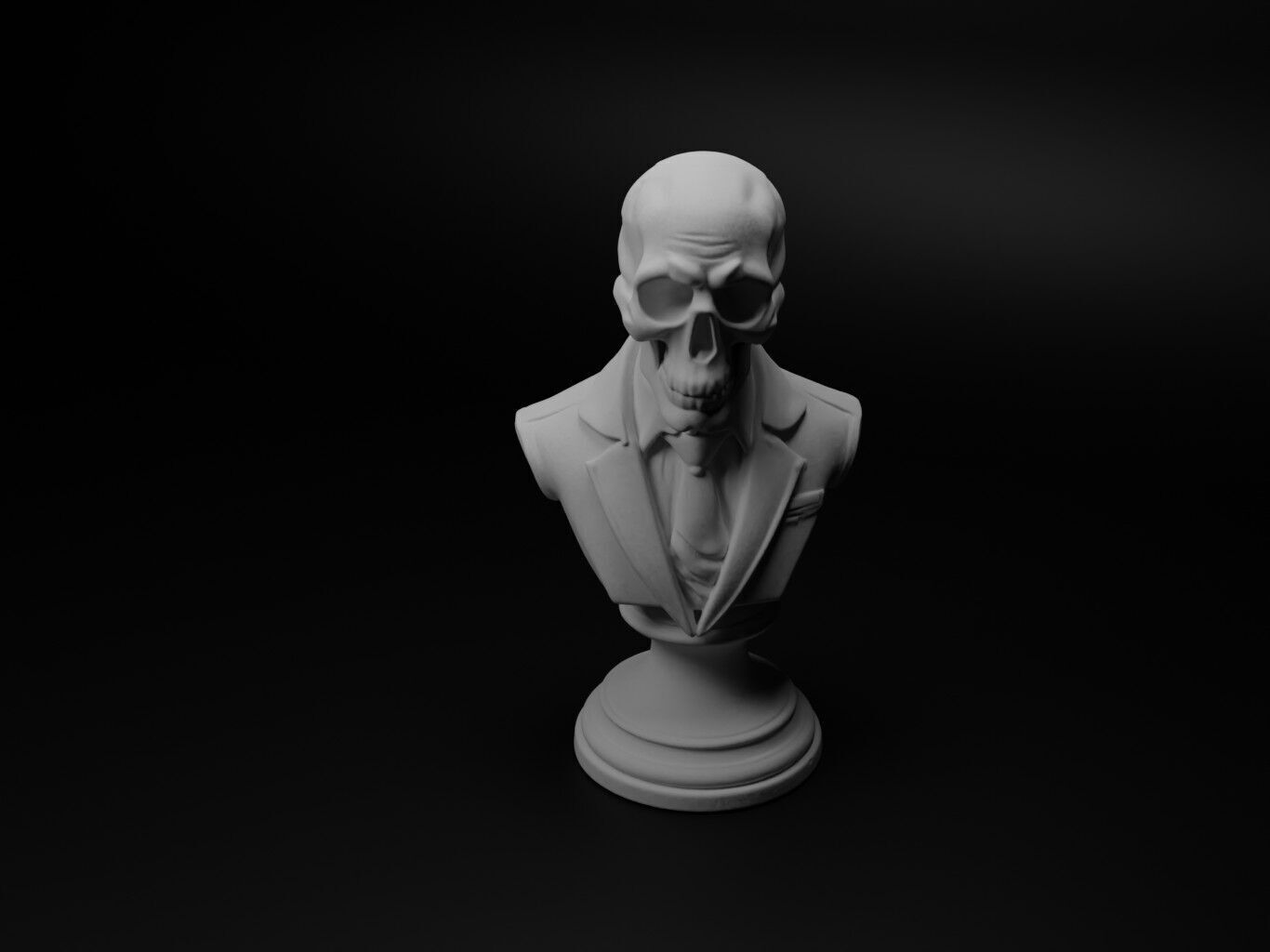 Lost Soul Bust Chess 3D print model_1