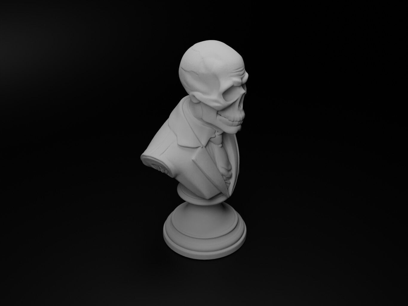 Lost Soul Bust Chess 3D print model_2