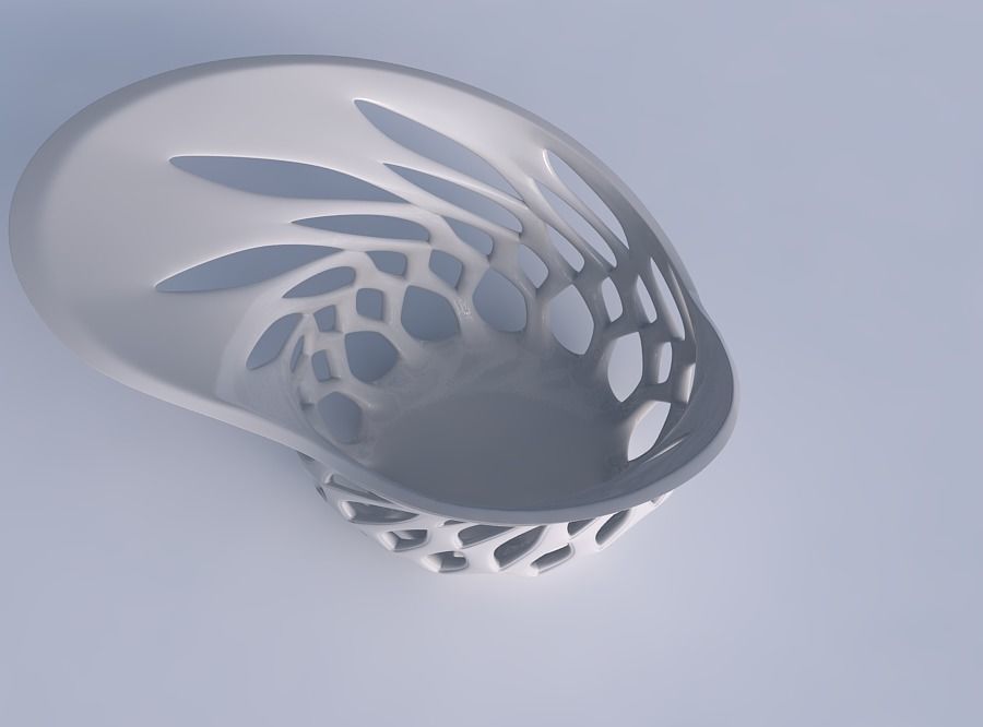Bowl seed shell with smooth beveled cuts and extruded top ecc... 3D print model_1