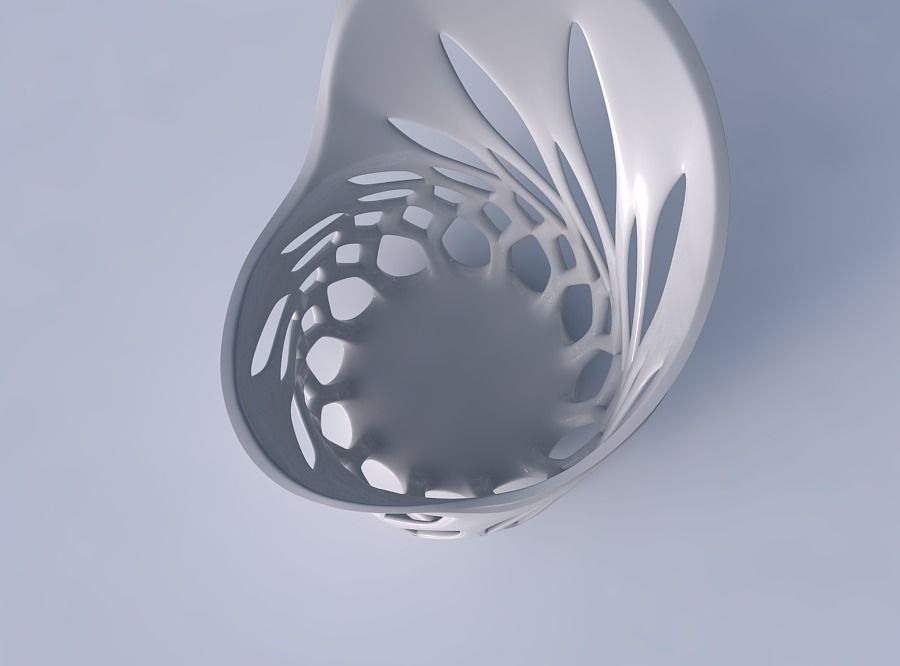 Bowl seed shell with smooth beveled cuts and extruded top ecc... 3D print model_2