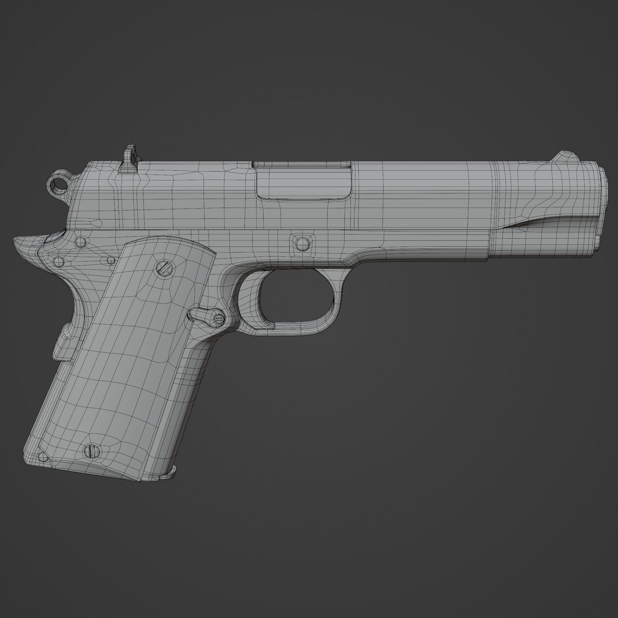 Colt 1911 3D model_9