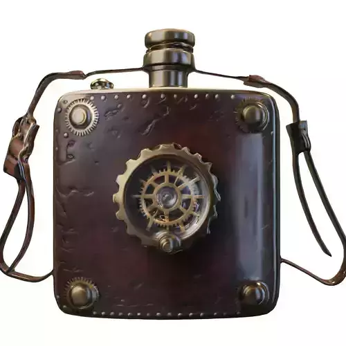 Steampunk Gear Flask Vintage Mechanical Bottle