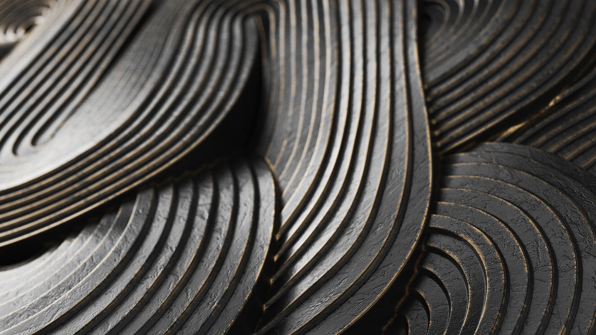 Abstract sculpture by Jim Gaylord Saga 3D model_2