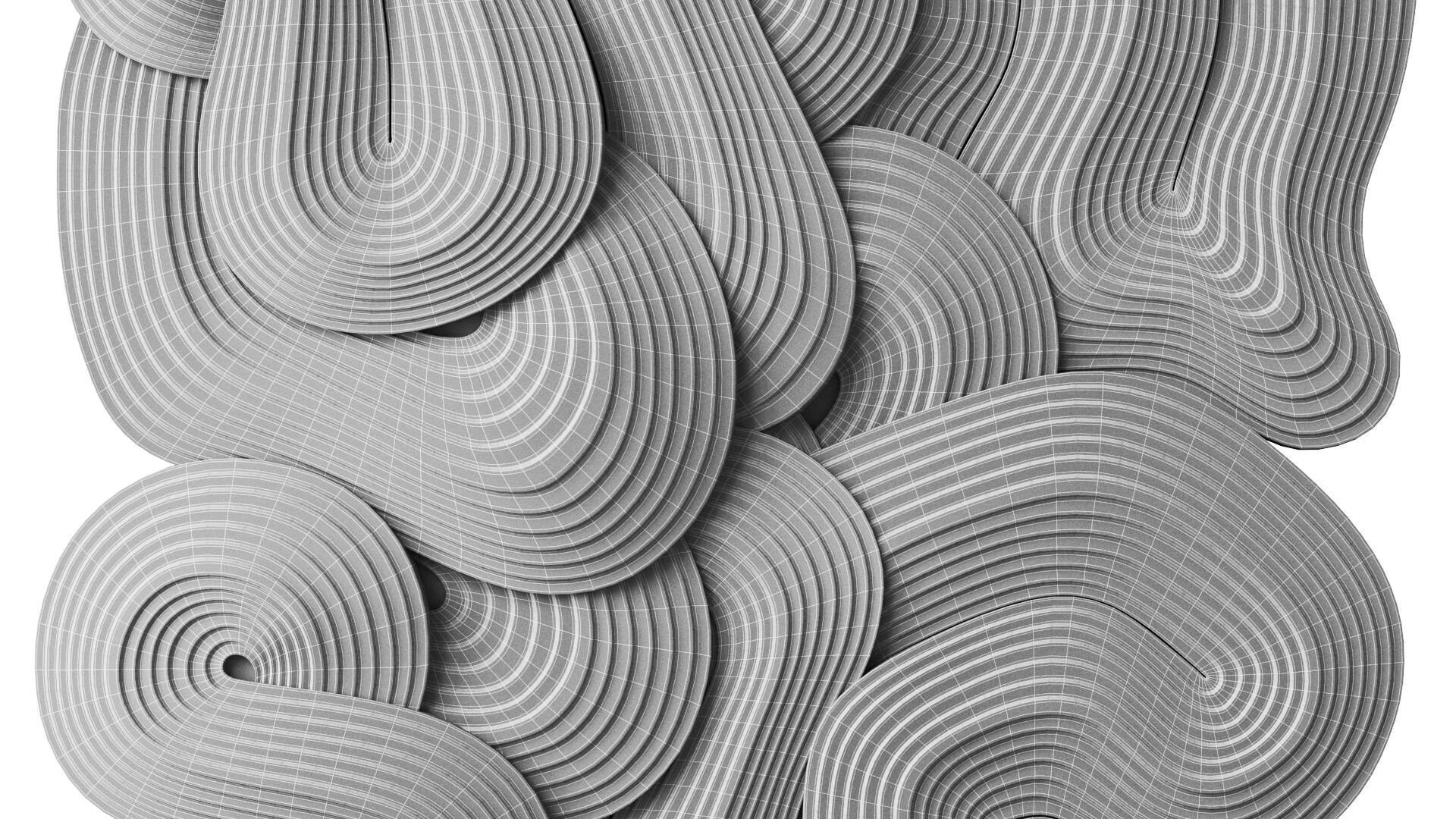 Abstract sculpture by Jim Gaylord Saga 3D model_5