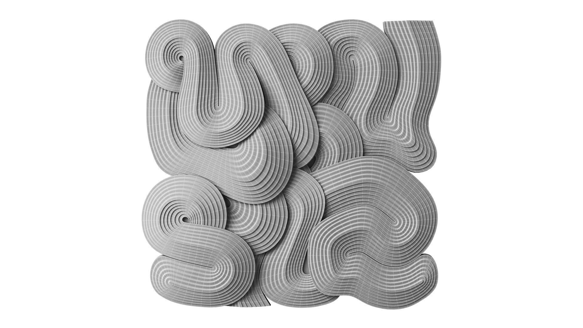 Abstract sculpture by Jim Gaylord Saga 3D model_6