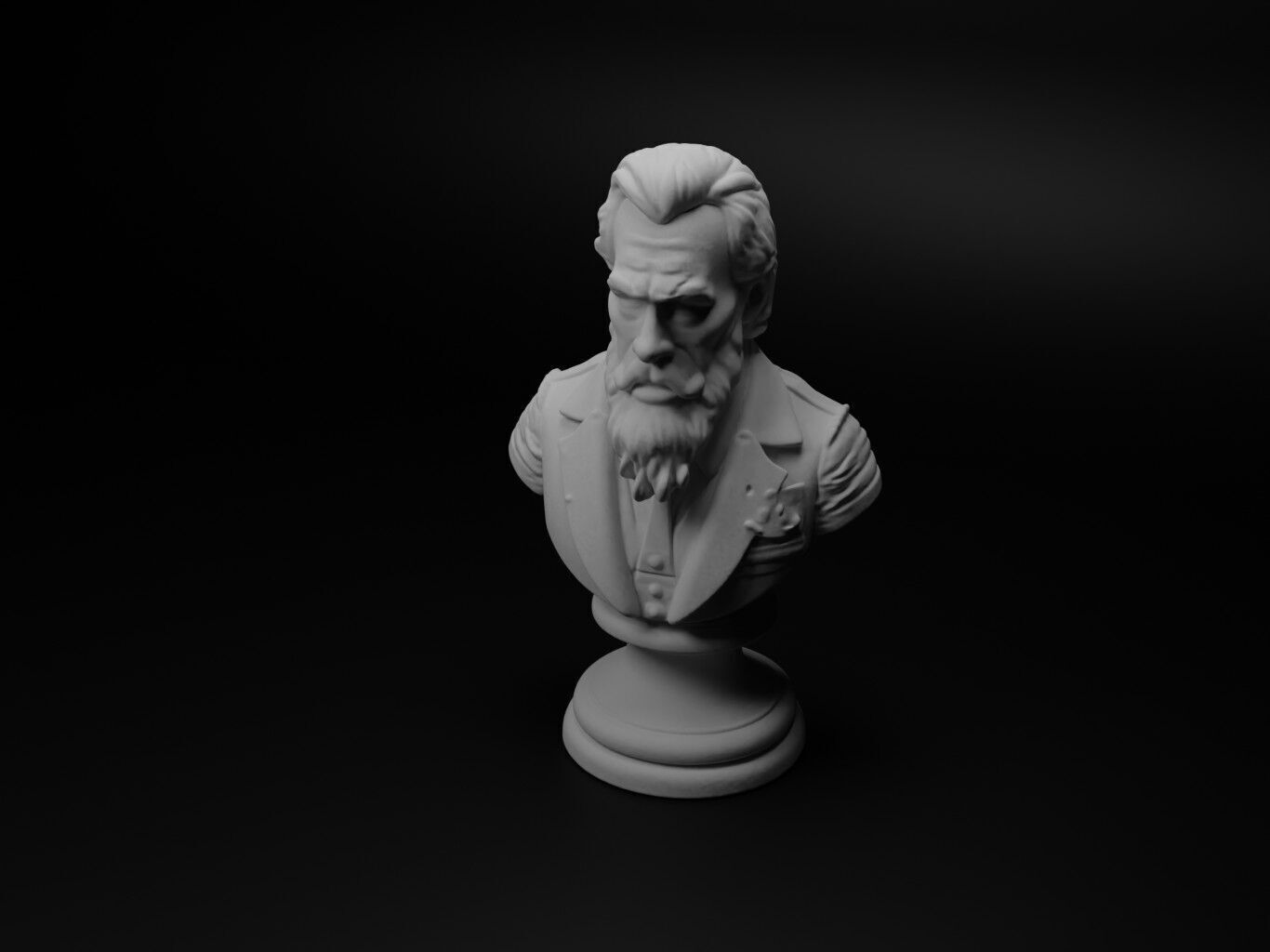 Magic Guide Bust Chess 3D print model_1