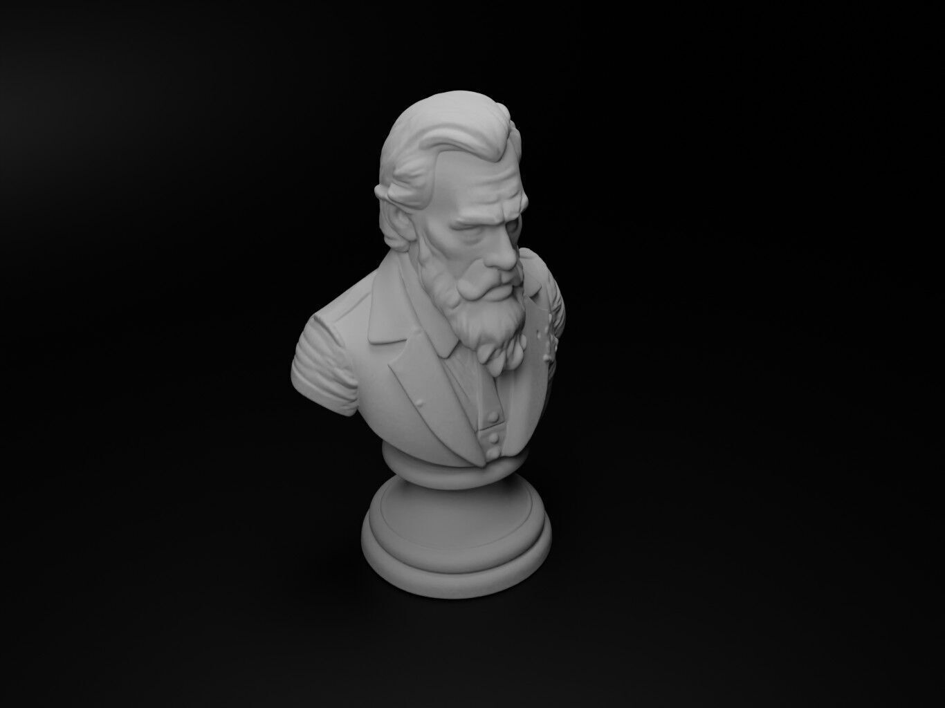 Magic Guide Bust Chess 3D print model_2
