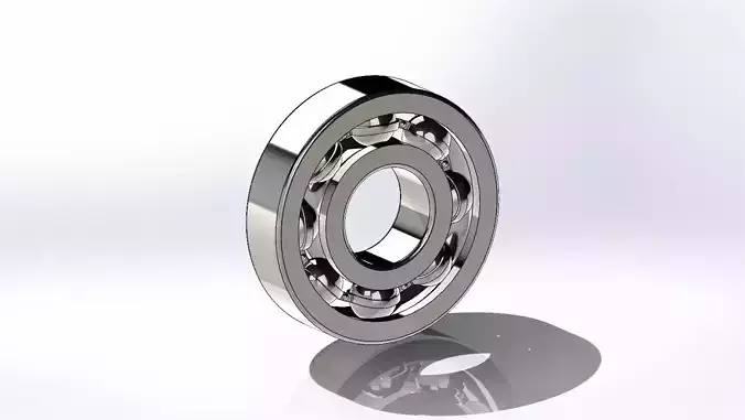Assembled Ball Bearing  High-Quality 3D Mode 3D model