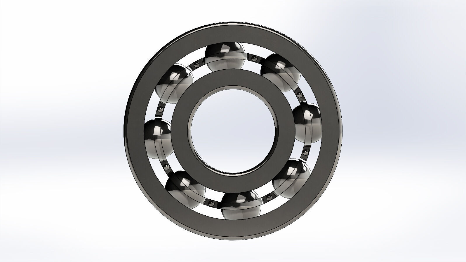 Assembled Ball Bearing High-Quality 3D Mode 3D model_1